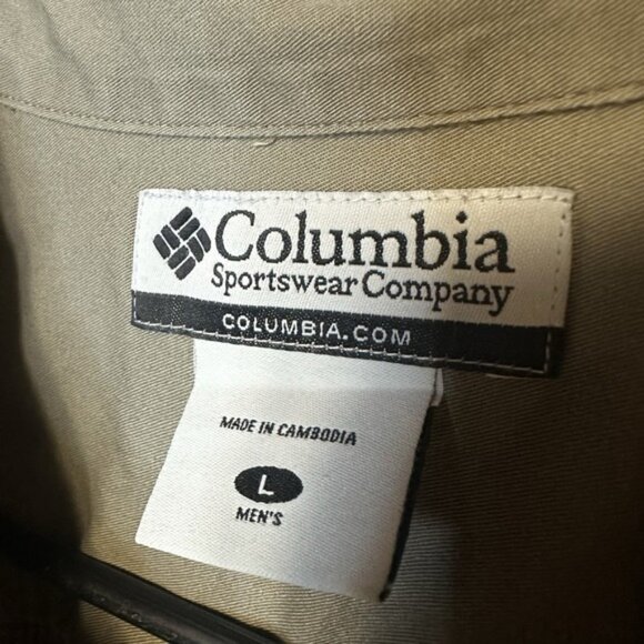 Columbia Sportswear Button-Up Shirt Men's Large Plaid‎ Brown Collared - Picture 6 of 6